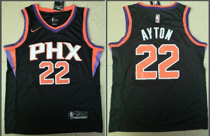 Men Phoenix Suns #22 Ayton Black Game Nike NBA Jerseys->sacramento kings->NBA Jersey